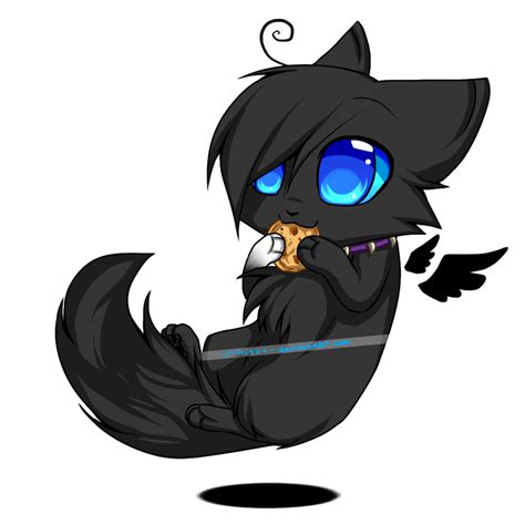 Chibi Scourge With Wings Eating A Cookie Warrior Cats Photo