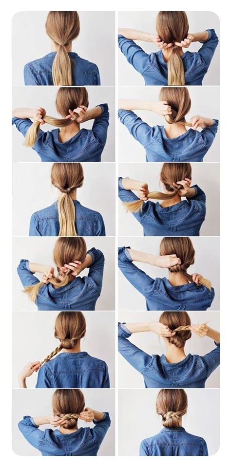 Https://techalive.net/hairstyle/bun Hairstyle Step By Step Images