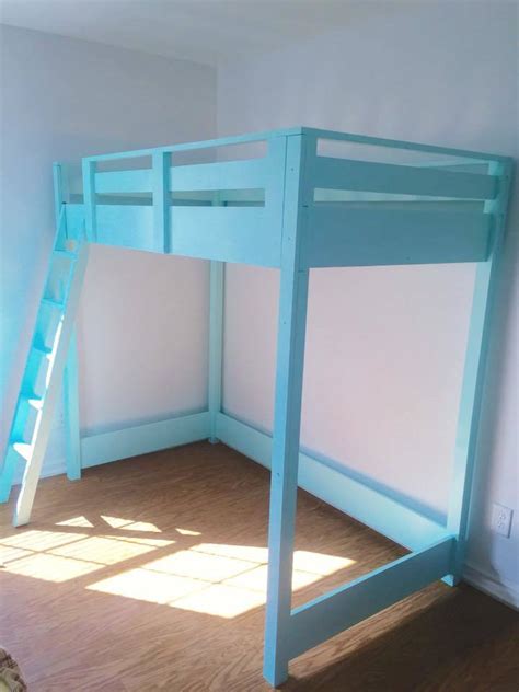 Loft bed plans and under loft bed desk system plans. Frozen Loft Bed | Ana White