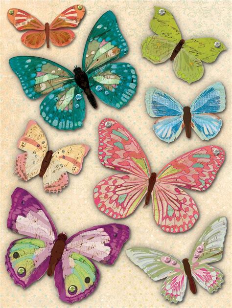 Pretty Butterfly Embellishments For Card Making