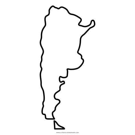 Dibujos De Mapa De Argentina Para Colorear Para Colorear Pintar E