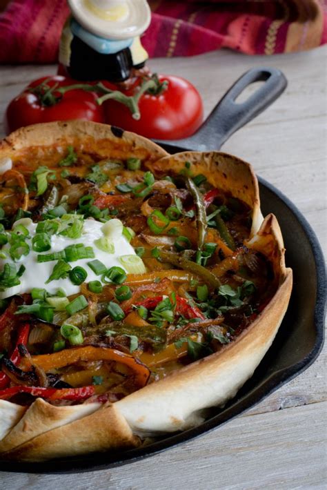 Deep Dish Fajita Pizza What The Forks For Dinner