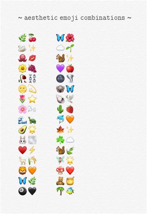 cute emoji combinations for instagram