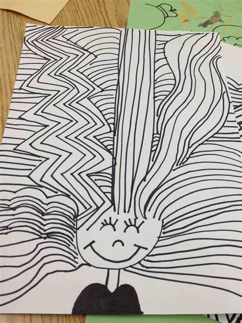 Line Art Projects For Elementary Students Consider Using This As A