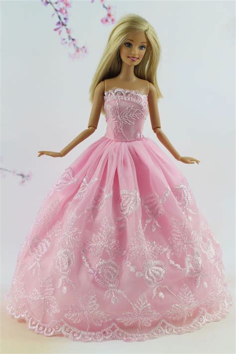 Pink Fashion Princess Party Dress Clothesgown For Barbie Doll Su27 Clothingaccessories