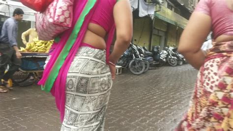 Two Real Milfs Exposing Their Hottest Big Ass And Hip Folds In Saree Captured In Public