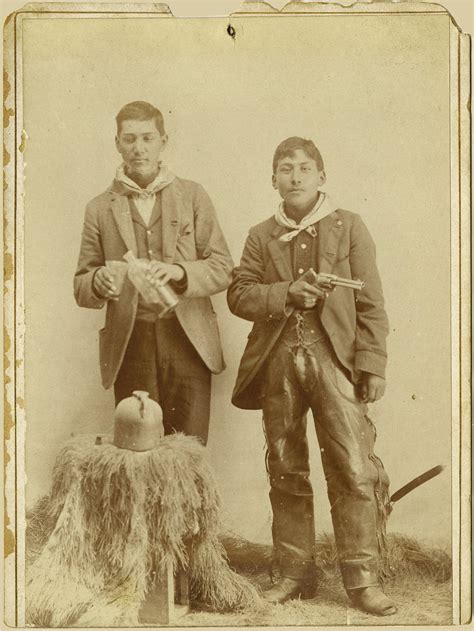 Two Native American Cowboys Full Length Portrait 1890s Oldschoolcool
