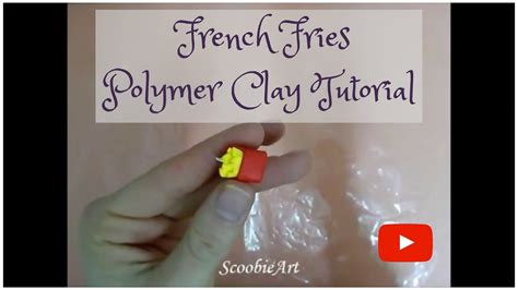 French Fries Polymer Clay Tutorial Youtube