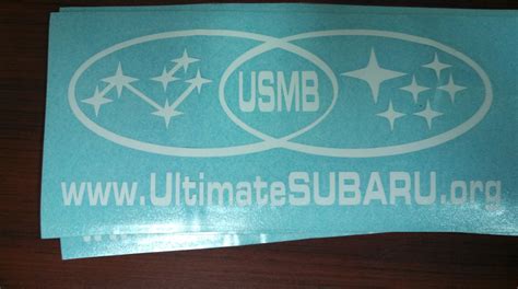 Ultimate Subaru Decals Ultimate Subaru Message Board