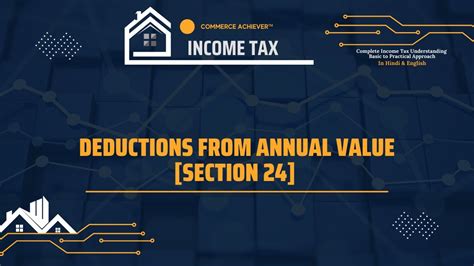 Deductions From Annual Value Section 24 Income Tax Loan On House
