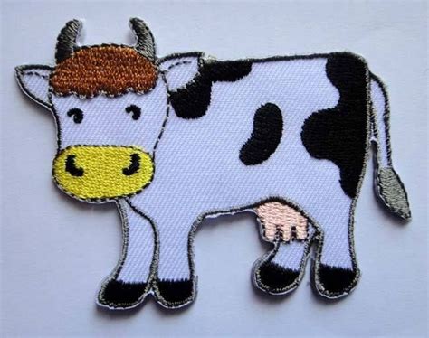 cute pretty cow embroidered iron on patch free postage iron on patches patches for sale