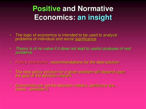 Positive And Normative Economics Economics Is Part Science Part Art