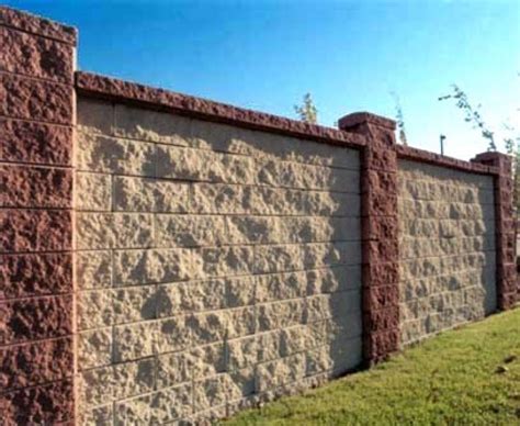 Cement Block Fence Designs | Fence design, Concrete blocks