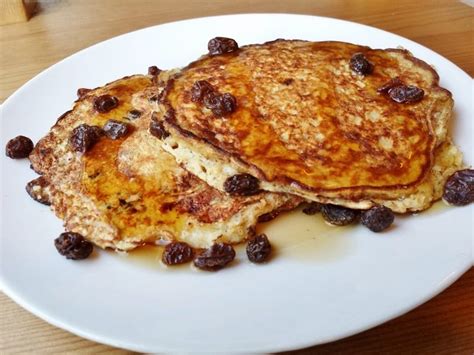 Cinnamon Raisin Protein Pancakes Recipe