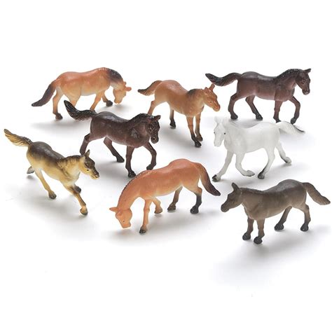 Mini Plastic Horses 1 Set