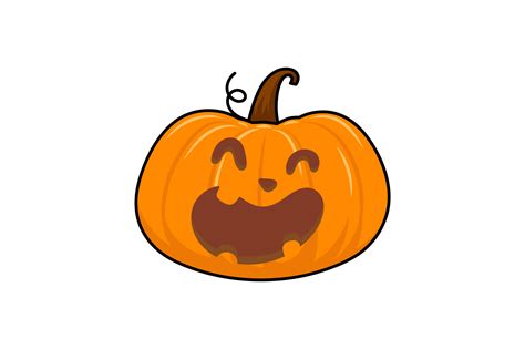Halloween Pumpkin Cute Cartoon Graphic By Isalnesia · Creative Fabrica