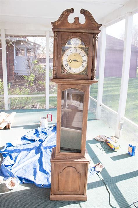 A Particleboard Grandfather Clock Gets A Makeover In This Easy But