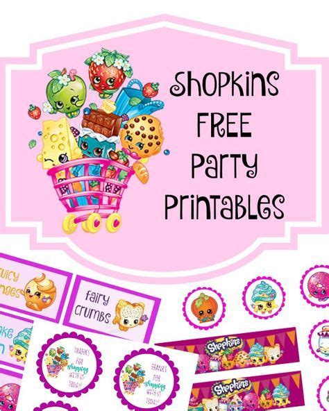 Shopkins Free Birthday Party Printables With Images Birthday Party