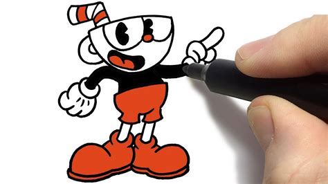 How To Draw Cuphead Step By Step Youtube