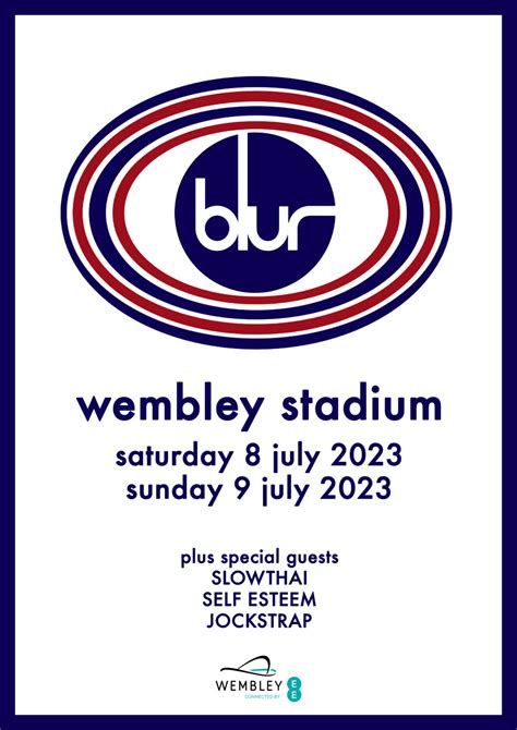 Blur Reunion 2023 Tour London Wembley Stadium Poster