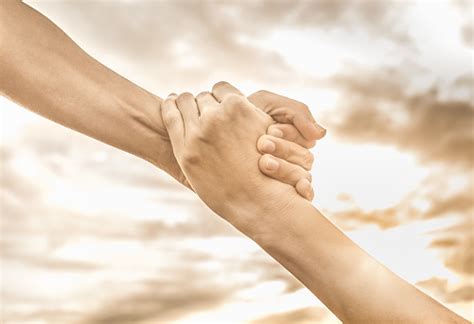 Helping Hand On Sunset Background Stock Photo Download Image Now A