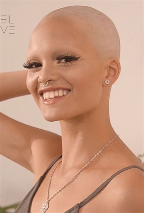 Bald Women Sexy Women Bald Tattoo Hair Today Gone Tomorrow Buzz Cuts Shave Her Head Going