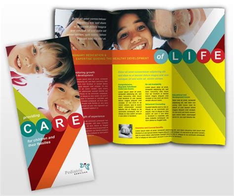 Pediatric Care Brochure Template Mycreativeshop Pearson Education