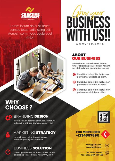 Business Advertisement Flyer Design Psd Psd Zone