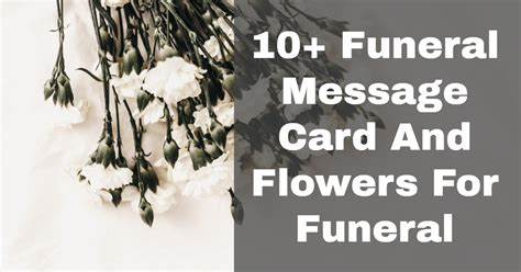 10 Funeral Message Card And Flowers For Funeral Articles Hubspot