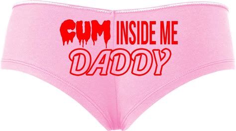 Knaughty Knickers Cum Inside Me Daddy Creampie Cumplay Baby Pink Slutty Panties At Amazon Women
