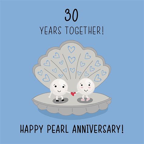Happy 30th Wedding Anniversary Graphics 30th Anniversary Cards Pearl