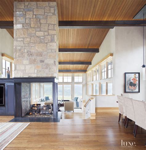Contemporary Neutral Living Room With Glass Fireplace Luxe Interiors