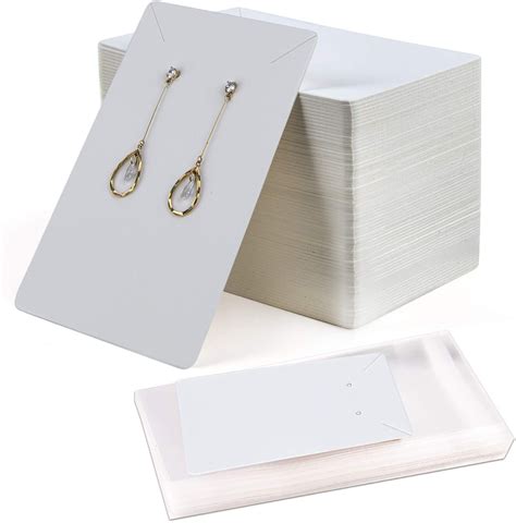 100 Pack Earring Holder Cards Kits Necklace Display Cards Etsy