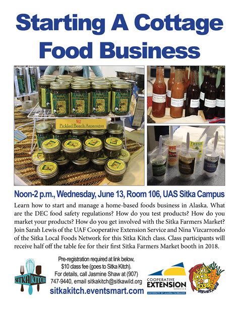 Starting A Cottage Food Business Sitka Local Foods Network