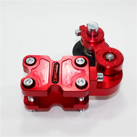 RED Universal Motorcycle Alloy Adjustable Chain Tensioner PITPRO Trail ...