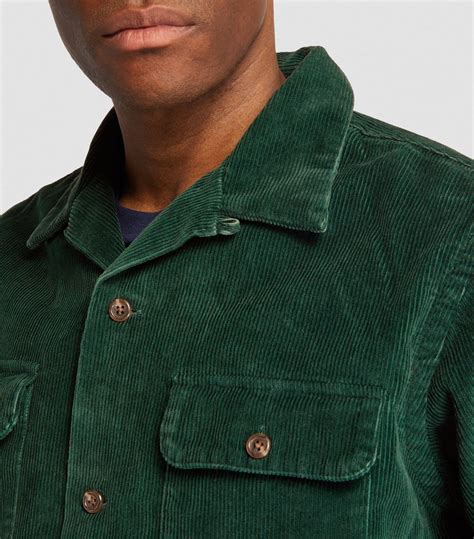 Polo Ralph Lauren Green Corduroy Overshirt Harrods Uk