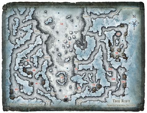 Deserted desert dungeon battle map. Mike Schley | Against the Giants (Dungeon)