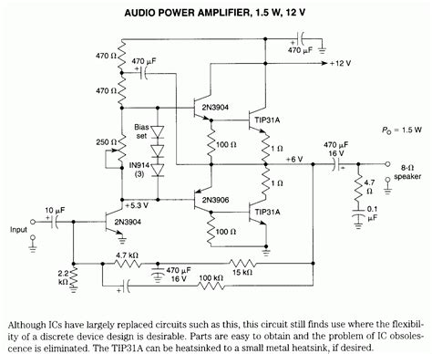 Rangkaian Skema Audio Power Amplifier W V Indo Elektronika 36250 Hot