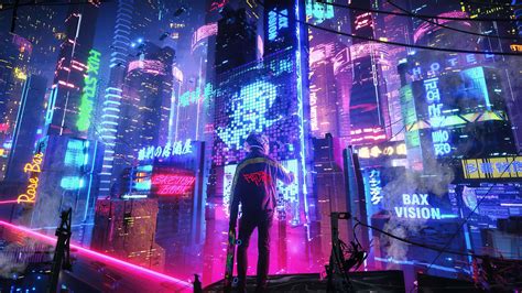 1600x900 Neon City Pan 4k Wallpaper1600x900 Resolution Hd 4k