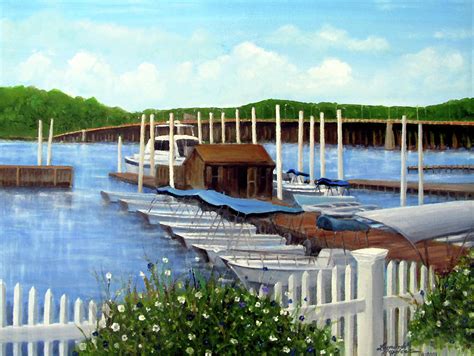 Oceanic Bridge On The Navesink River Painting By Leonardo Ruggieri Pixels