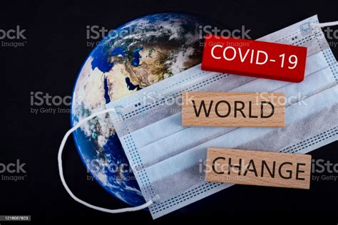 Text On Wooden Blocks Covid19 World Change On The