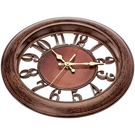 Bernhard Products Decorative Wall Clock 13 Inch Silent Non Ticking