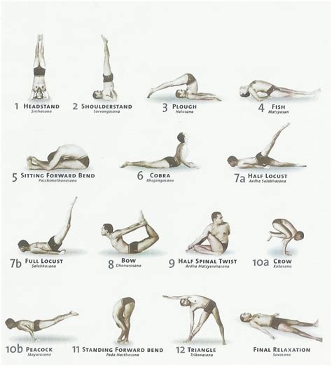 printable posters of asanas yoga for beginners 101 activity