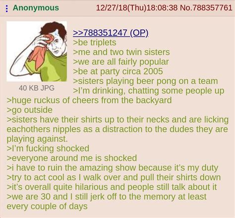 anon goes to a party greentext