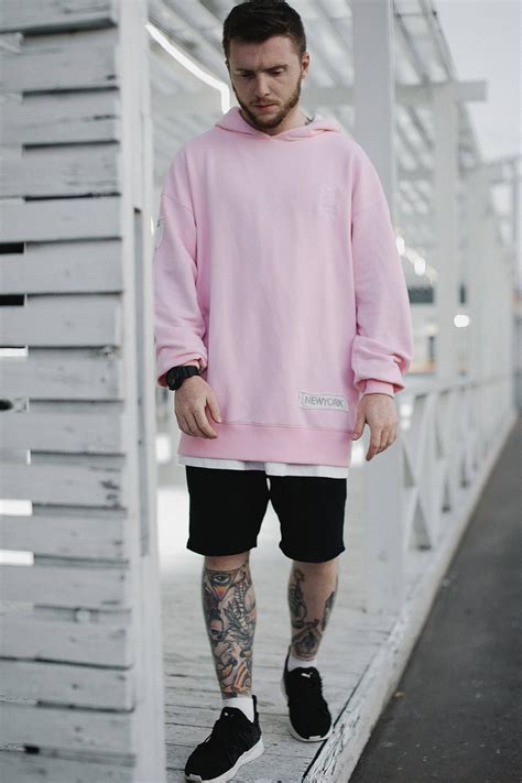 Oversize Hoodie Long Hoodie For Sale Pink Hoodie Outfit Men Hiphop Wear