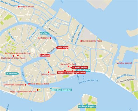 25 Top Tourist Attractions In Venice Map Touropia