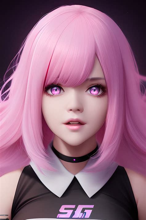 Anime Girls Pink Hair Ai Art Digital Art Stable Diffusion Hd Hot Sex Picture