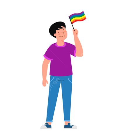 รูปชุมชน Lgbtq มีความสุข กอด คนหนุ่มสาว ถือ Lgbt ธงสีรุ้ง กลุ่มเกย์ เลส