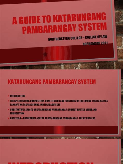 A Guide To Katarungang Pambarangay System Pdf Mediation