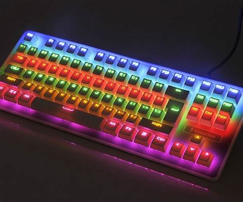 Rainbow Light Up Mechanical Keyboard Interwebs